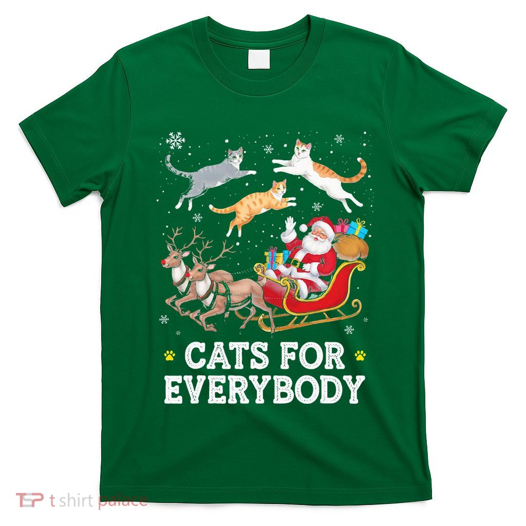 Cats For Everybody Christmas T-Shirt