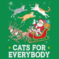 Cats For Everybody Christmas Button
