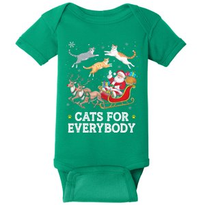 Cats For Everybody Christmas Baby Bodysuit