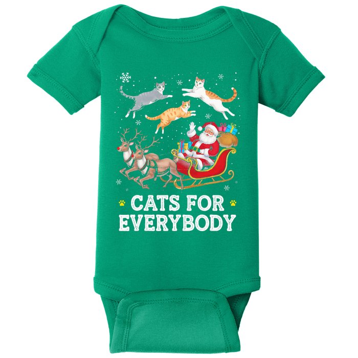 Cats For Everybody Christmas Baby Bodysuit