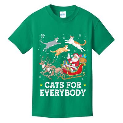 Cats For Everybody Christmas Kids T-Shirt
