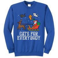 Cats For Everybody Christmas Cat Funny Xmas Santa Gift Sweatshirt