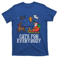 Cats For Everybody Christmas Cat Funny Xmas Santa Gift T-Shirt