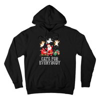 Cats For Everybody Christmas Cat Funny Xmas Women Santa Tank Top Hoodie