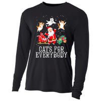 Cats For Everybody Christmas Cat Funny Xmas Women Santa Tank Top Cooling Performance Long Sleeve Crew