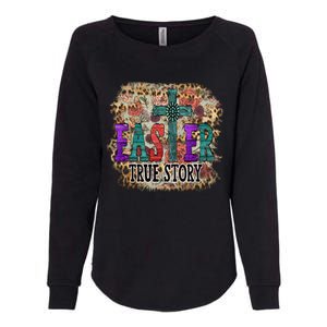 Cute Floral Easter Decor For Blessed Mom And Jesus Lovers Funny Gift Womens California Wash Sweatshirt