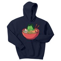 Cute Frog Eating Ramen Japanese Noodles Lover Funny Kids Hoodie