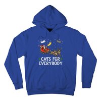 Cats For Everybody Christmas Cat Funny Xmas Santa Gift Hoodie