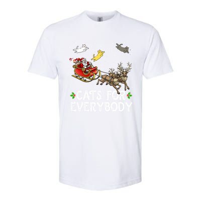 Cats For Everybody Christmas Cat Funny Xmas Santa Gift Softstyle® CVC T-Shirt