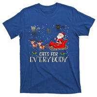 Cats For Everybody Christmas Cat Funny Xmas Santa Gift T-Shirt