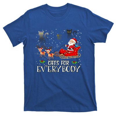 Cats For Everybody Christmas Cat Funny Xmas Santa Gift T-Shirt