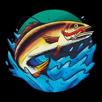 Catch Fish Eating Worm Funny Fishing Cooling Performance Crew T-Shirt
