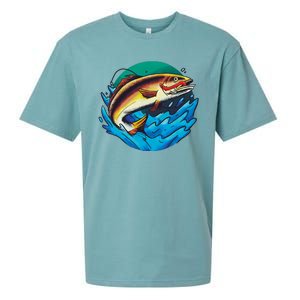 Catch Fish Eating Worm Funny Fishing Sueded Cloud Jersey T-Shirt