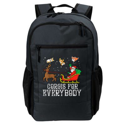 Corgis For Everybody Funny Xmas Christmas Corgi Dog Lover Daily Commute Backpack