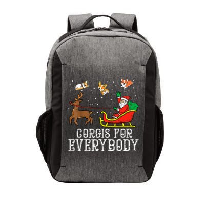 Corgis For Everybody Funny Xmas Christmas Corgi Dog Lover Vector Backpack