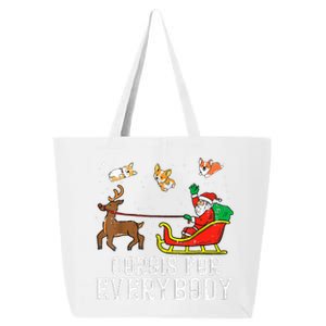 Corgis For Everybody Funny Xmas Christmas Corgi Dog Lover 25L Jumbo Tote