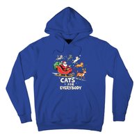 Cats For Everybody Christmas Cat Funny Xmas Santa Gift Hoodie