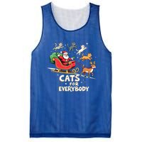 Cats For Everybody Christmas Cat Funny Xmas Santa Gift Mesh Reversible Basketball Jersey Tank