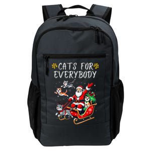 Cats For Everybody Christmas Cat Funny Xmas Santa Daily Commute Backpack