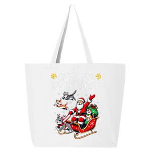 Cats For Everybody Christmas Cat Funny Xmas Santa 25L Jumbo Tote