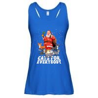 Cats For Everybody Christmas Cat Lover Cats For Everybody Funny Gift Ladies Essential Flowy Tank