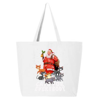 Cats For Everybody Christmas Cat Lover Cats For Everybody Funny Gift 25L Jumbo Tote