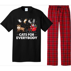 Cats For Everybody Christmas Cat Lover Funny Novelty Gift Pajama Set