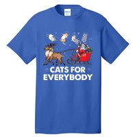 Cats For Everybody Christmas Cat Lover Funny Novelty Gift Tall T-Shirt