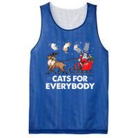 Cats For Everybody Christmas Cat Lover Funny Novelty Gift Mesh Reversible Basketball Jersey Tank