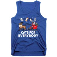 Cats For Everybody Christmas Cat Lover Funny Novelty Gift Tank Top