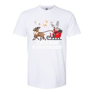 Cats For Everybody Christmas Cat Lover Funny Novelty Gift Softstyle CVC T-Shirt