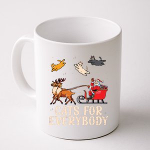 Cats For Everybody Christmas Cat Funny Xmas Santa Coffee Mug