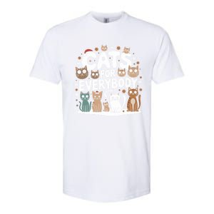 Cats For Everybody Christmas Cat Funny Xmas Santa Gift Softstyle CVC T-Shirt