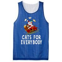 Cats For Everybody Christmas Cat Funny Xmas Santa  Mesh Reversible Basketball Jersey Tank