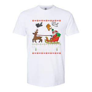 Cats For Everybody Christmas Cat Lover Santa Claus Reindeer Gift Softstyle CVC T-Shirt