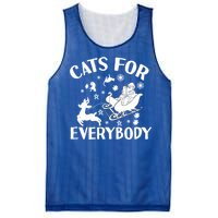 Cats For Everybody Christmas Cat Funny Xmas Santa Cute Gift Mesh Reversible Basketball Jersey Tank