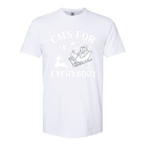 Cats For Everybody Christmas Cat Funny Xmas Santa Cute Gift Softstyle CVC T-Shirt