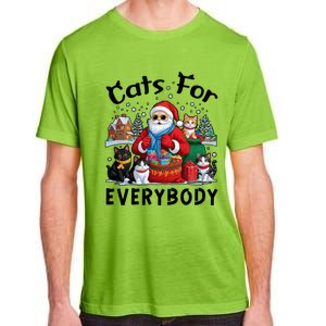 Cats For Everybody Christmas Cat Funny Xmas Santa Gift Adult ChromaSoft Performance T-Shirt