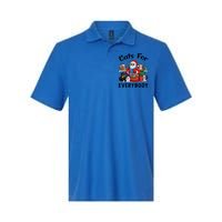 Cats For Everybody Christmas Cat Funny Xmas Santa Gift Softstyle Adult Sport Polo