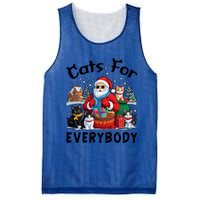 Cats For Everybody Christmas Cat Funny Xmas Santa Gift Mesh Reversible Basketball Jersey Tank