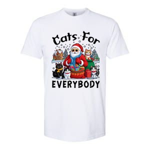 Cats For Everybody Christmas Cat Funny Xmas Santa Gift Softstyle CVC T-Shirt