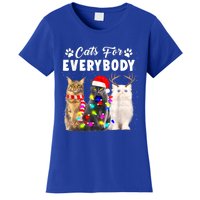 Cats For Everybody Funny Christmas Pajama Xmas Cat Lover Gift Women's T-Shirt