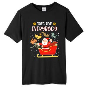 Cats For Everybody Christmas Kitten Lover Funny Gift Tall Fusion ChromaSoft Performance T-Shirt