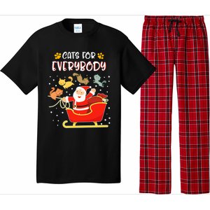 Cats For Everybody Christmas Kitten Lover Funny Gift Pajama Set