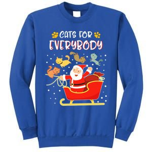 Cats For Everybody Christmas Kitten Lover Funny Gift Sweatshirt