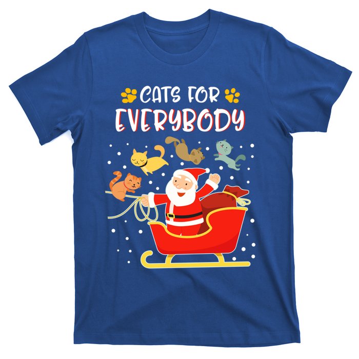 Cats For Everybody Christmas Kitten Lover Funny Gift T-Shirt