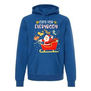 Cats For Everybody Christmas Kitten Lover Funny Gift Premium Hoodie