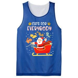 Cats For Everybody Christmas Kitten Lover Funny Gift Mesh Reversible Basketball Jersey Tank