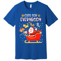 Cats For Everybody Christmas Kitten Lover Funny Gift Premium T-Shirt