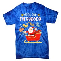 Cats For Everybody Christmas Kitten Lover Funny Gift Tie-Dye T-Shirt